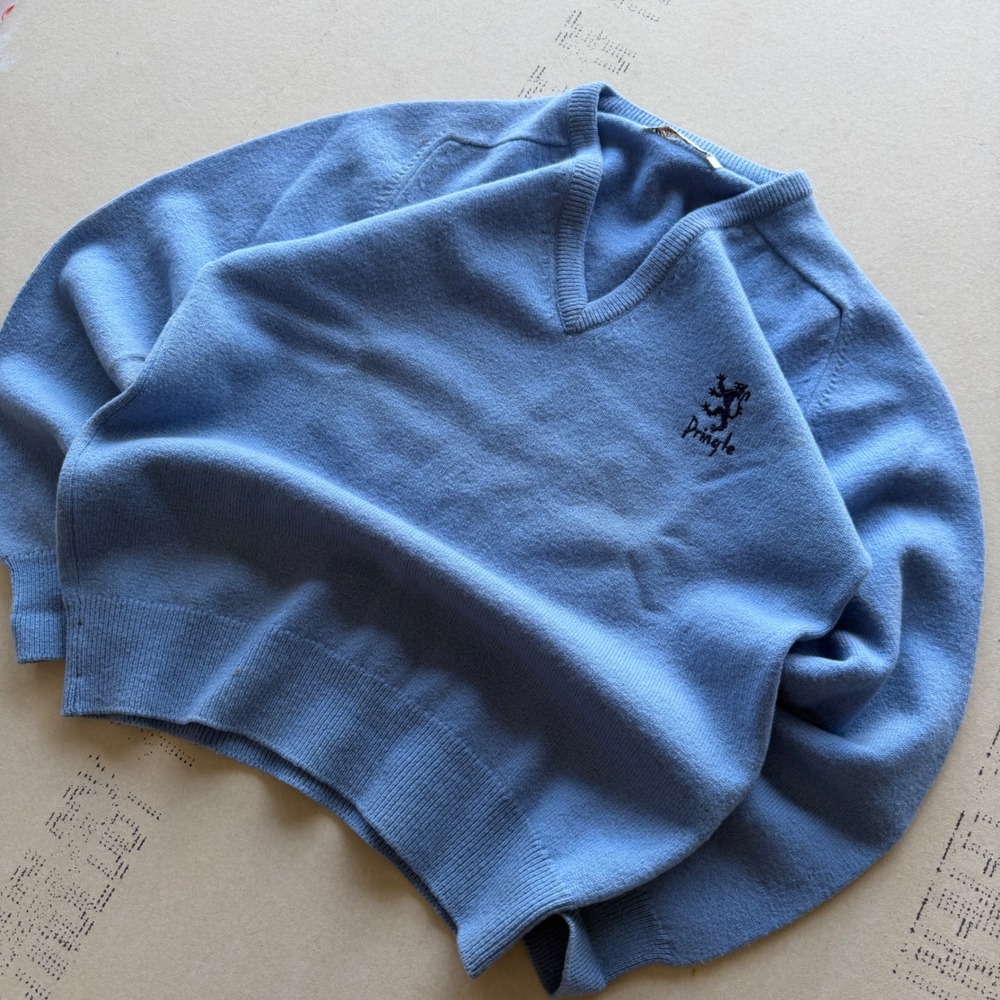 Vintage 80's Pringle Sports V-Neck Sweater